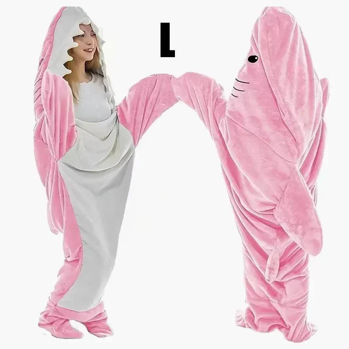 Snuggly Shark Cozy Hooded Onesie Bowliftanket | Bowlift