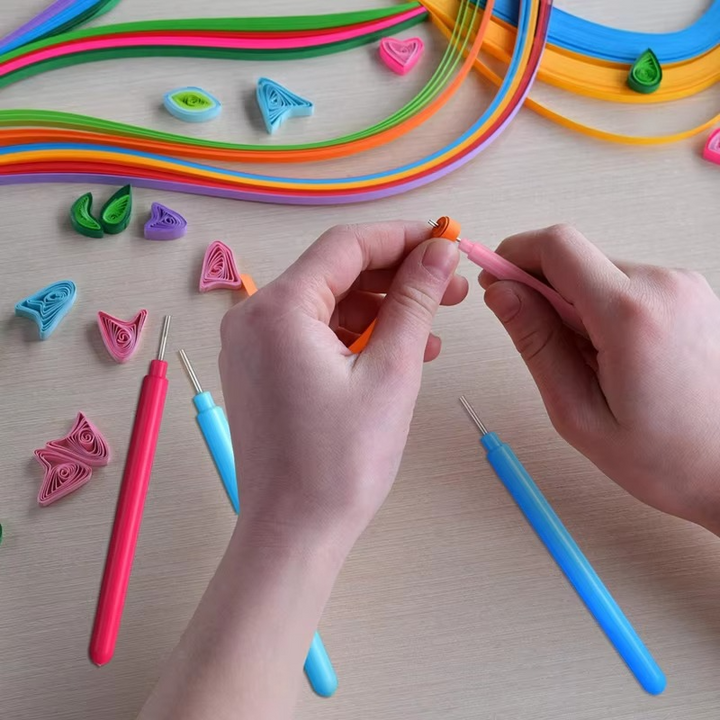 BowLift | Quilling Paper Tool Set with Slotted Pen, Tweezers, Needle Pins, and Craft Accessories – 7, 6, or 12 Piece Kit