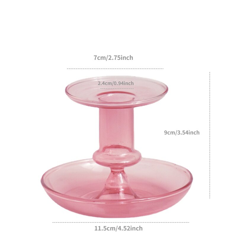 Borosilicate Modern Candleholders - 2 colours | Bowlift