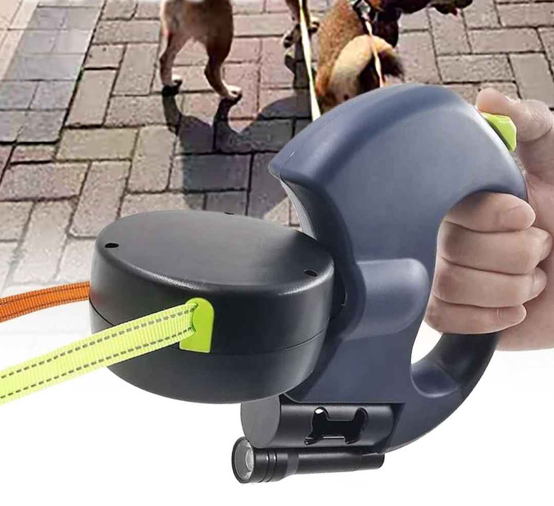 BowLift | PROPET DUO – Retractable leash for two dogs with LED light for safe walks