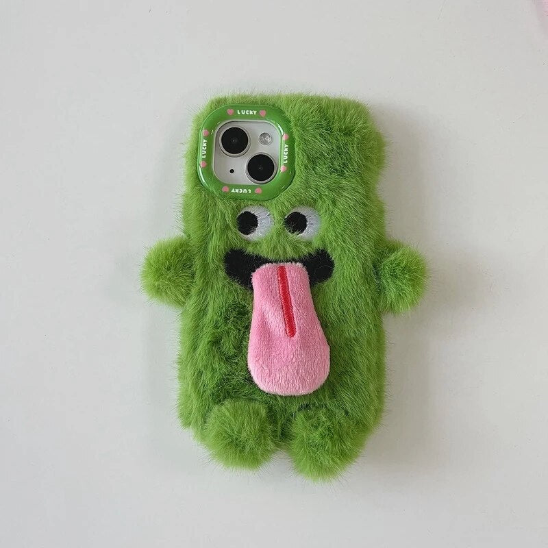 BowLift | Playful Pair Plush Monster iPhone Case