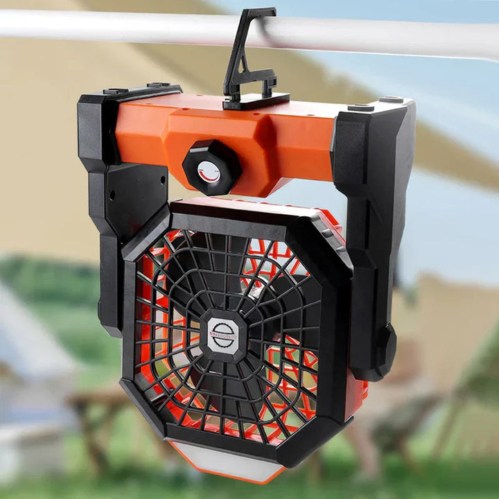 BowLift | LumoFan Pro | Camping Fan with LED | 7800 mAh Battery | USB Rechargeable