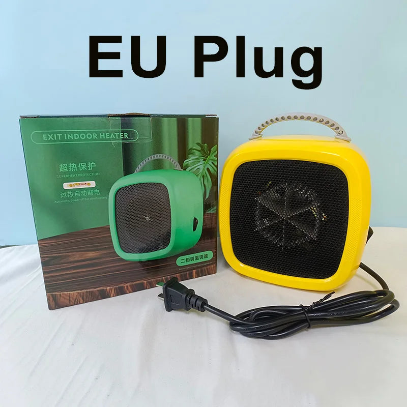 BowLift | HeatEase | Mini Table Heater | Portable PTC Ceramic Heater | 14.2×14.1×10.1 cm | Quiet & Energy Saving
