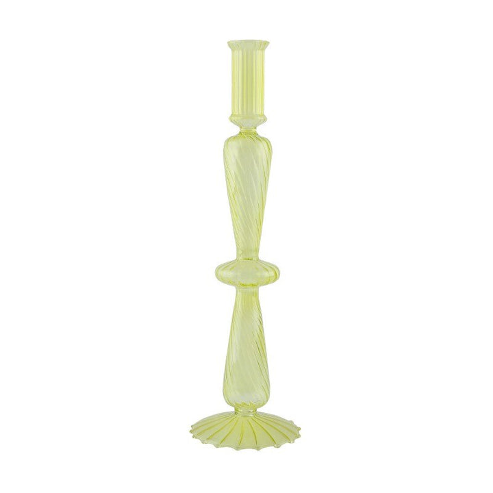 Ribbed Glass Candleholders - Pastel | Bowlift