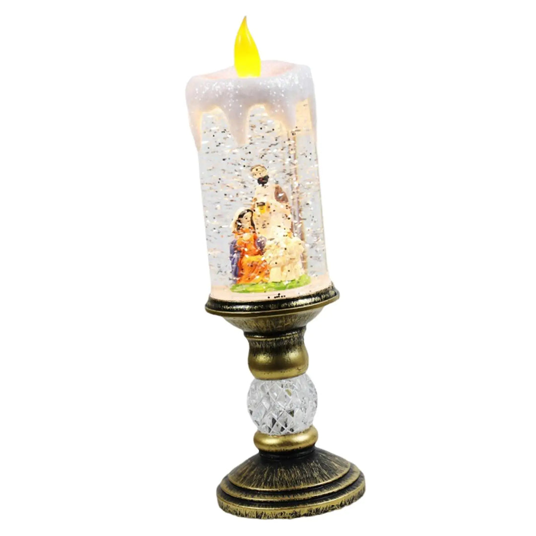 Crystal Echo Christmas Water Candle | Bowlift
