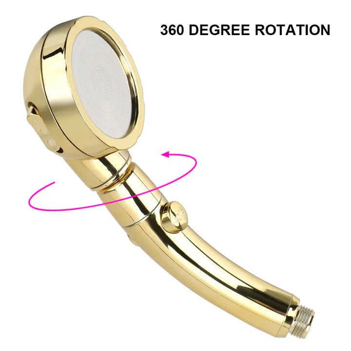 Rotatable handheld showerhead with 3 spray types Bowlift