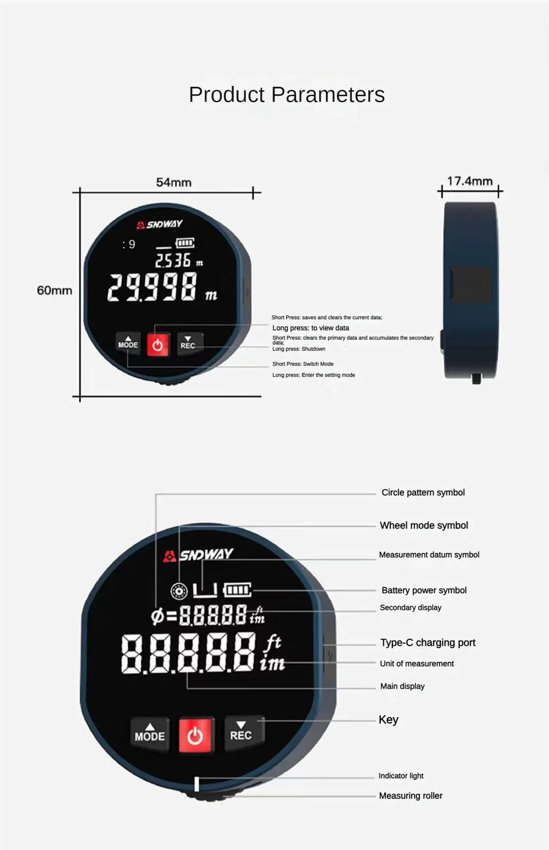 BowLift | 2 in 1 Roller Laser Rangefinder
