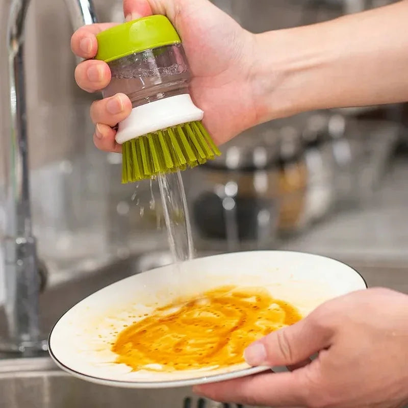 Dish brush with soap dispenser & holder | Eco-friendly plastic | Bowlift