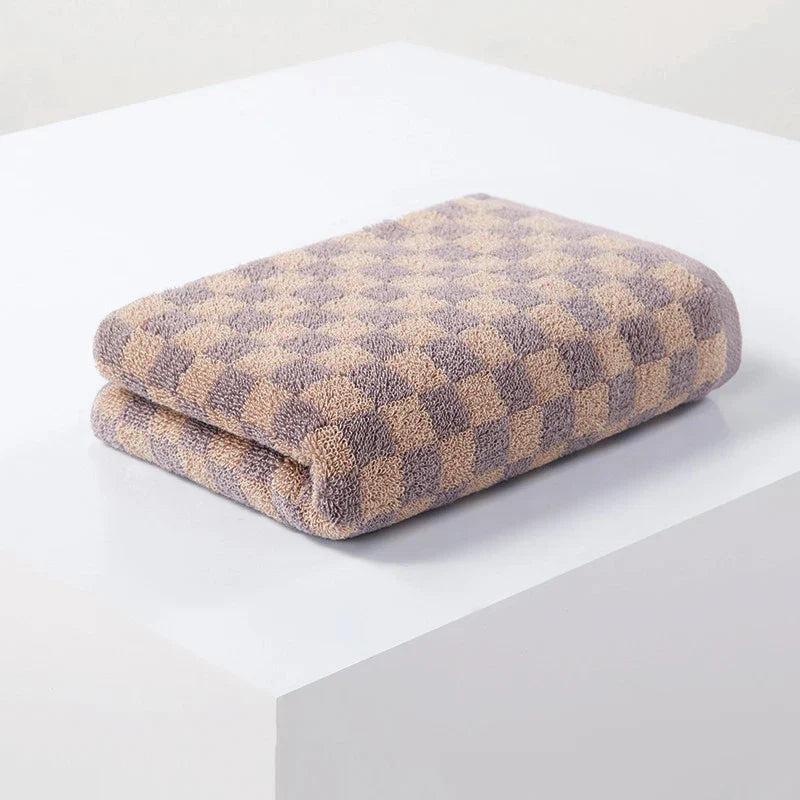 Checkered Cotton Hand Towels | Bowlift