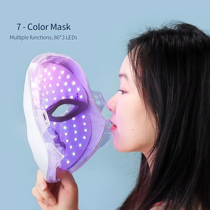 BowLift | LED Facial Mask with Neck Support for Skin Firming and Anti Aging Light Therapy