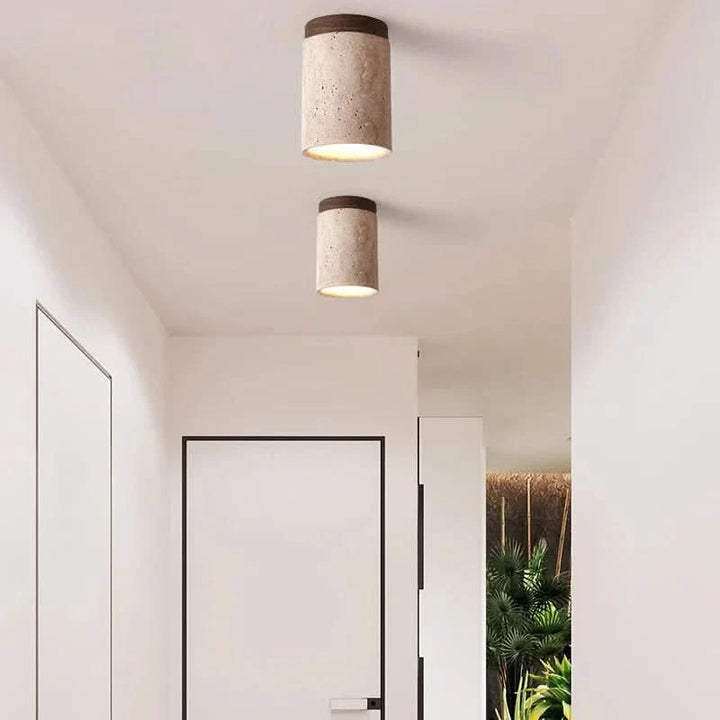 BowLift | Travertine LED Ceiling Lamp Recessed Design