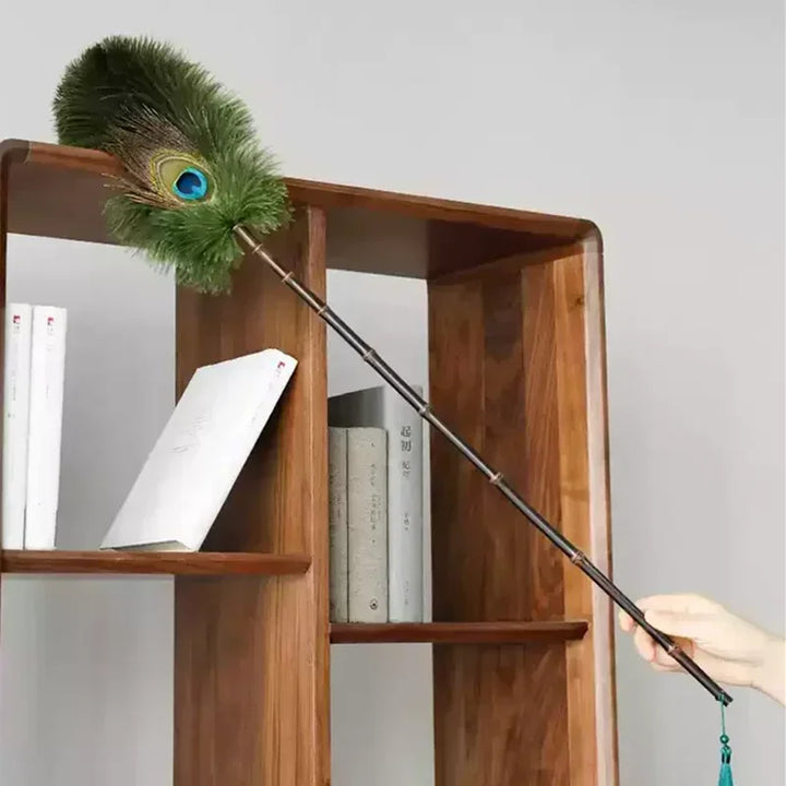 Peacock Feather Anti-Static Dusting Brush | Bowlift