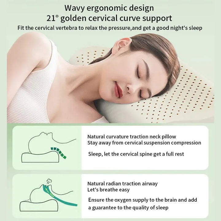 BowLift | Hypoallergenic natural latex breathable ergonomic pillow