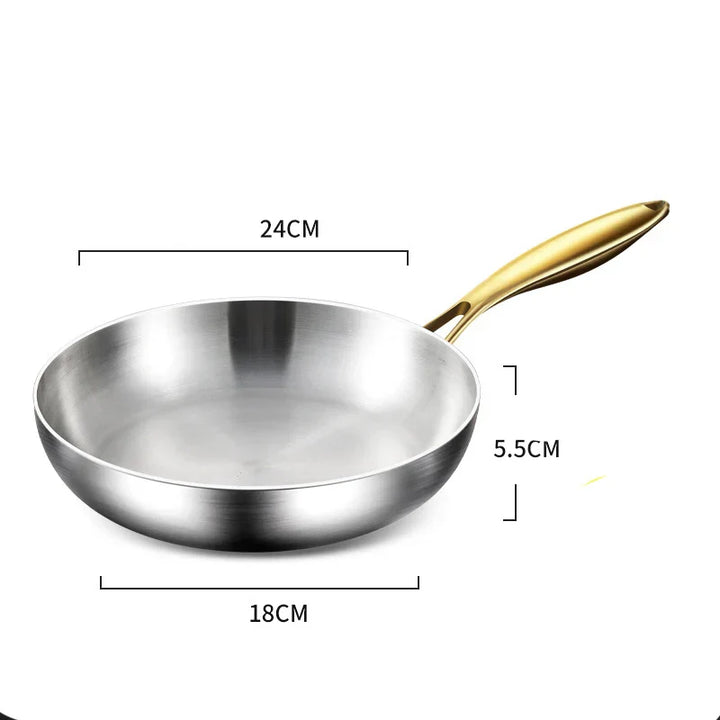 ChefSteel – Professional Stainless Steel Frying Pan for Gas & Induction | Bowlift