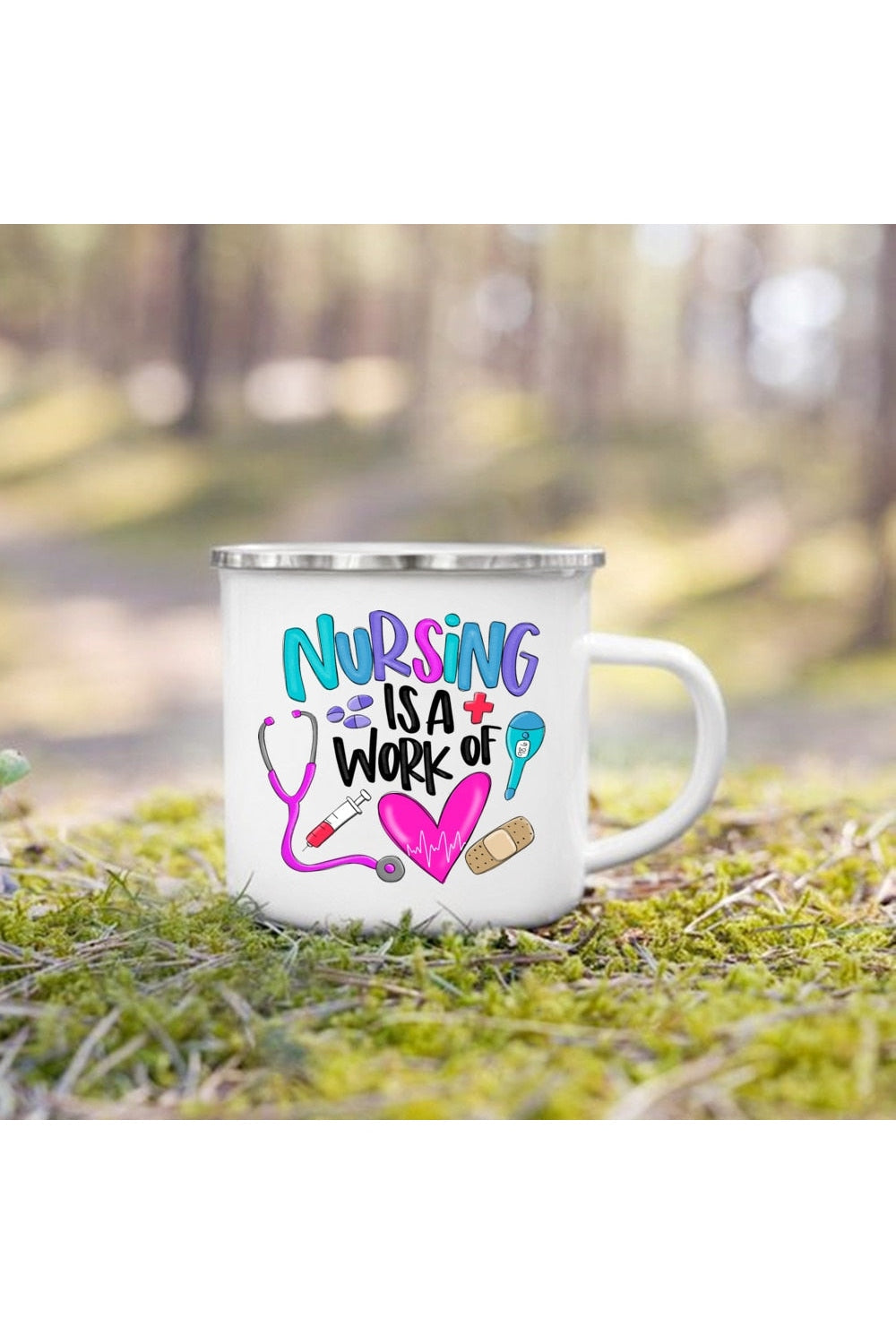 Life Themes Enamel Cup | Bowlift