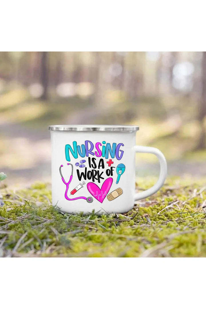 Life Enamel Coffee Mug | Bowlift
