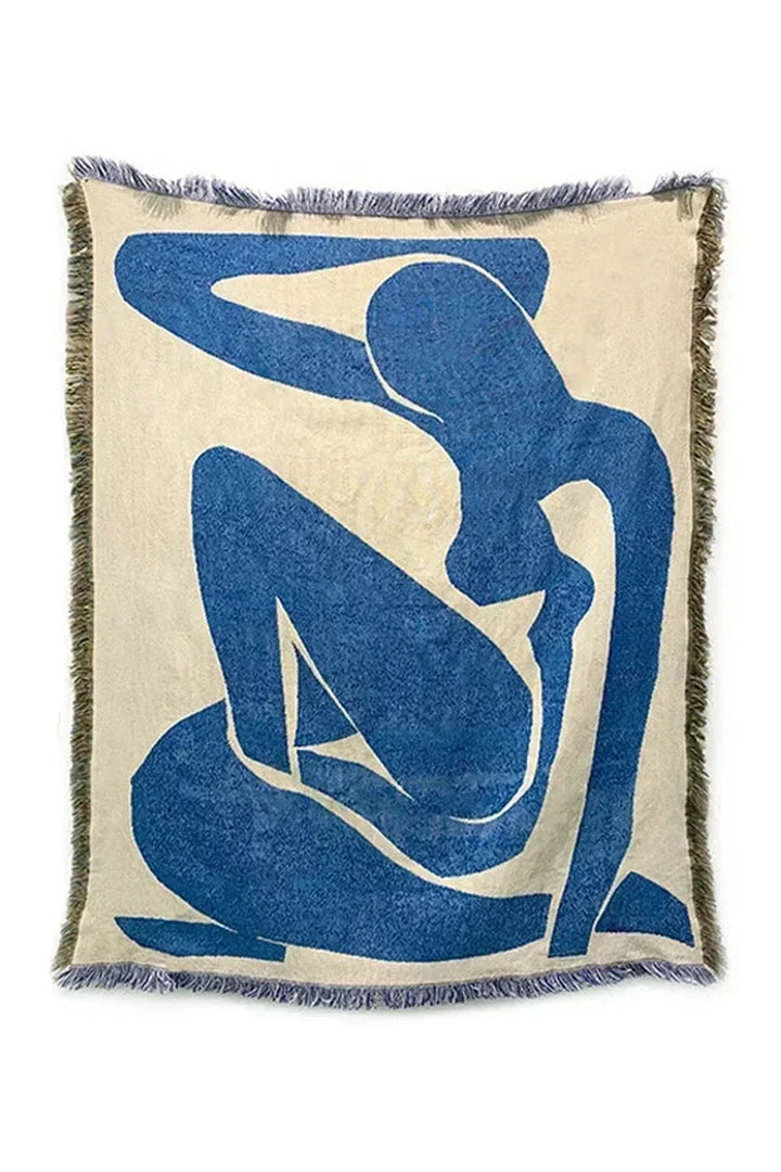 BowLift | Abstract Blue Muse Blanket
