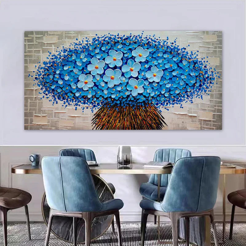 Modern Abstract Flower Tree Wall Art Fine Art Canvas Prints Large Sizes Pictures For Living Room Bedroom Home Office Art Decor | Bowlift
