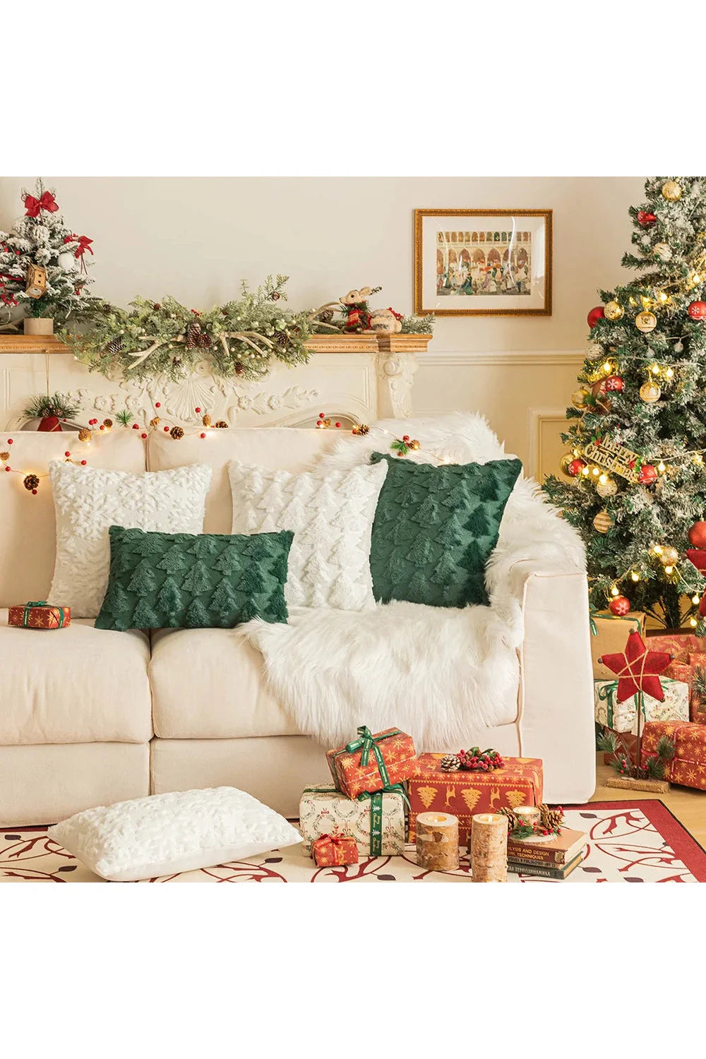 Plush decorative cushion cover | Bowlift