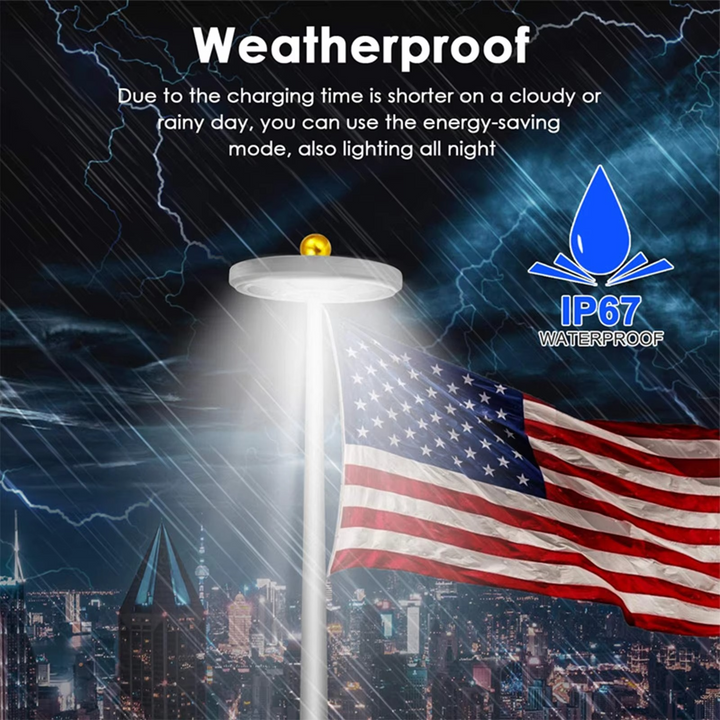 BowLift | Elite Solar-Powered LED Flagpole & Outdoor Light