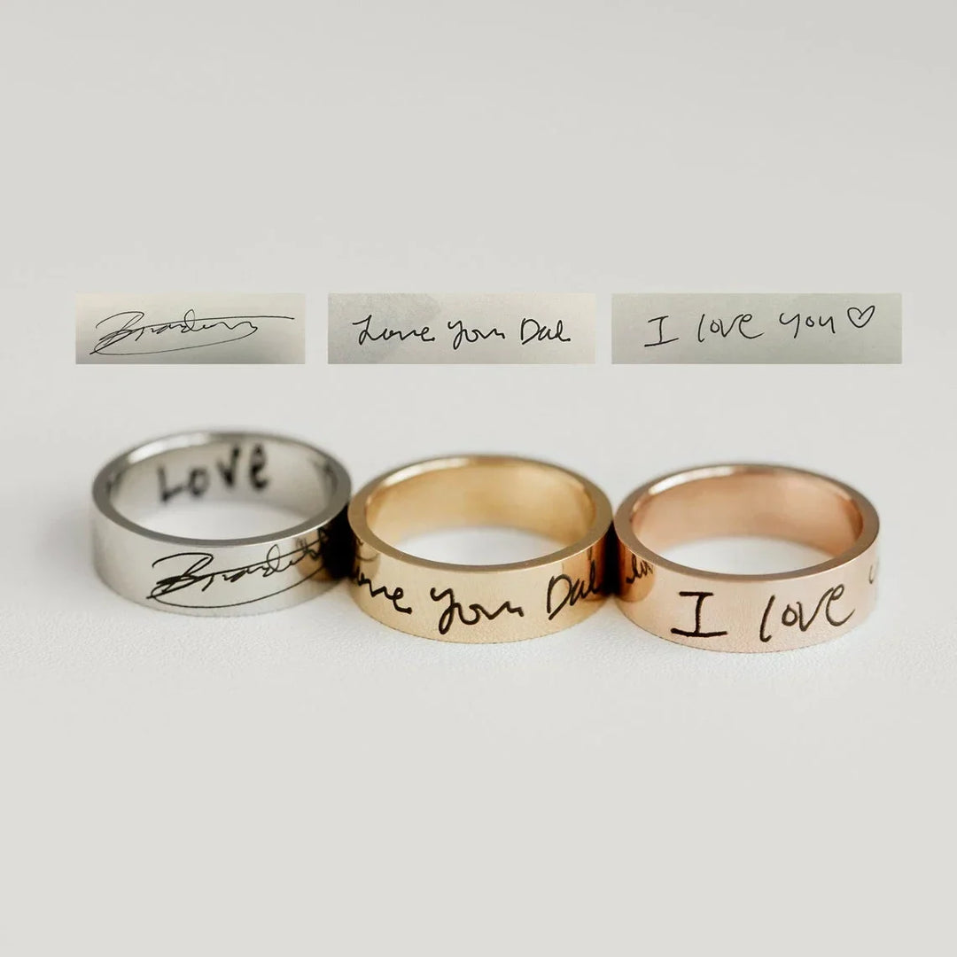 BowLift | Personalized Hand Written Note Ring