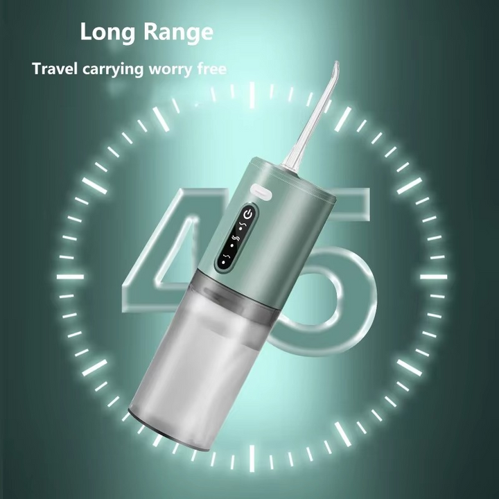 BowLift | Portable Water Flosser USB Rechargeable Oral Irrigator 9.5oz Electric Tooth Cleaner with 3 Modes Waterproof