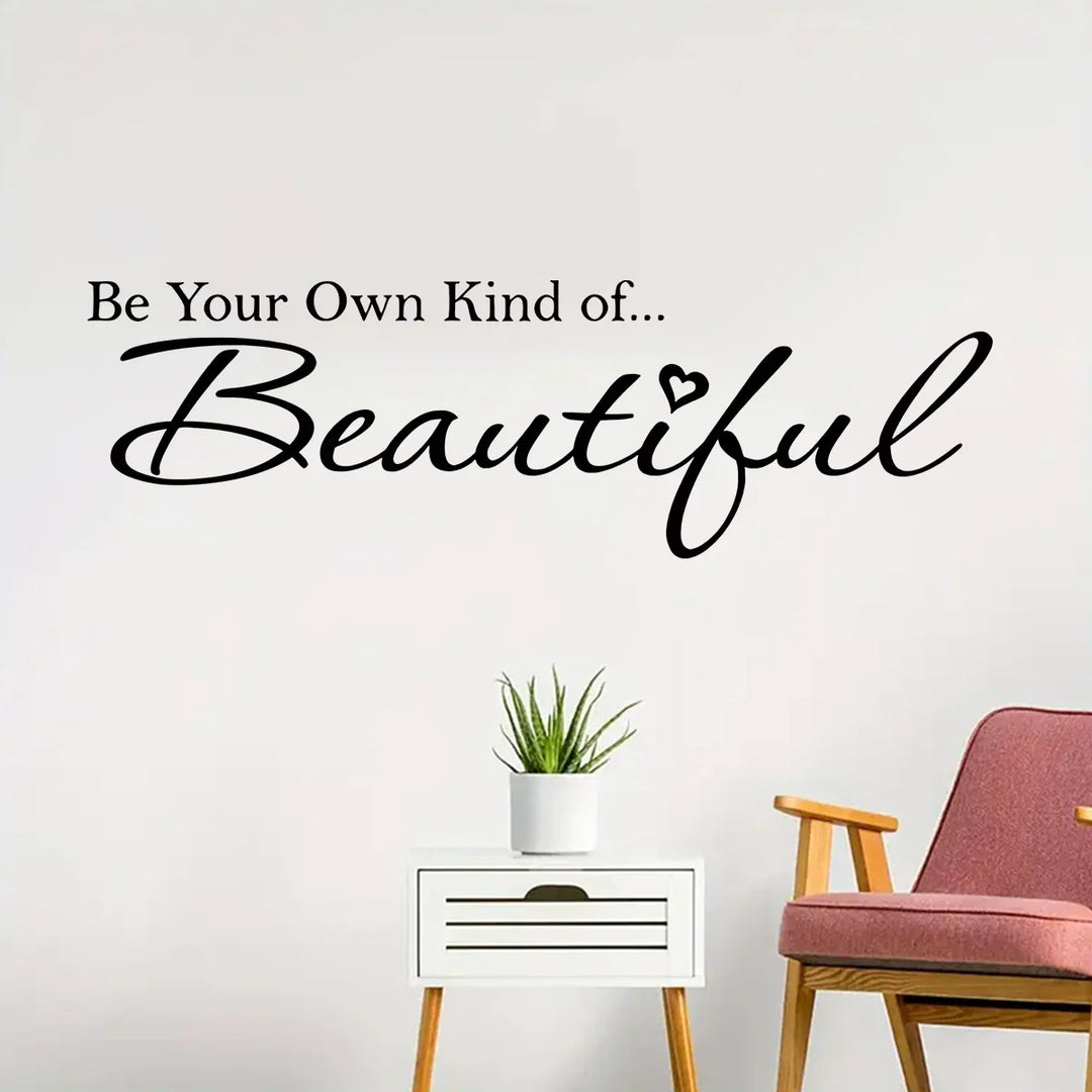 Beautiful Inspirational Quote Wall Sticker Removable Peel and Stick Word Art Wall Decal For Living Room Bedroom Creative DIY Home Decor | Bowlift