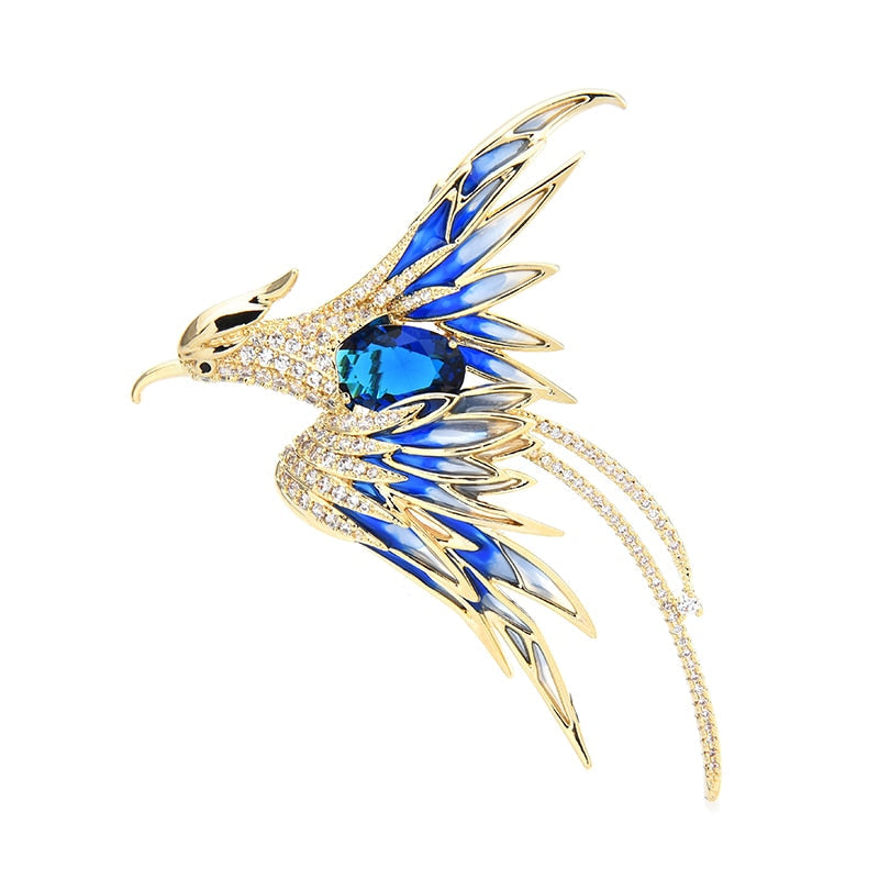 BowLift | Colorful Flying Phoenix Brooches