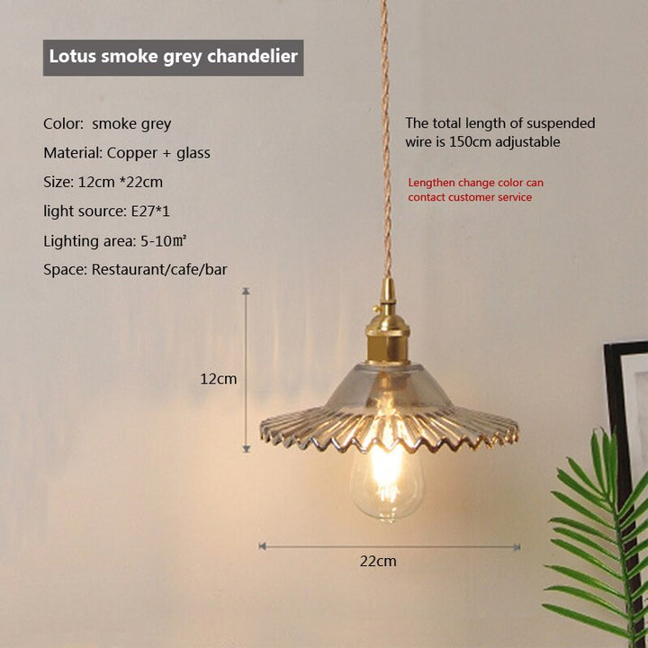 BowLift | Nordic Brilliance Transparent Glass Pendant Lamp