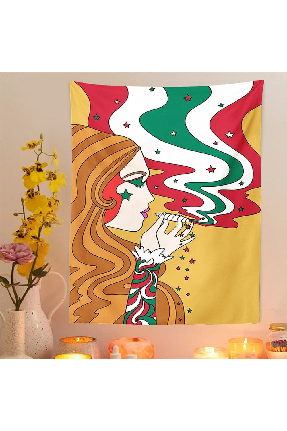 Trippy Girl Tapestry | Bowlift
