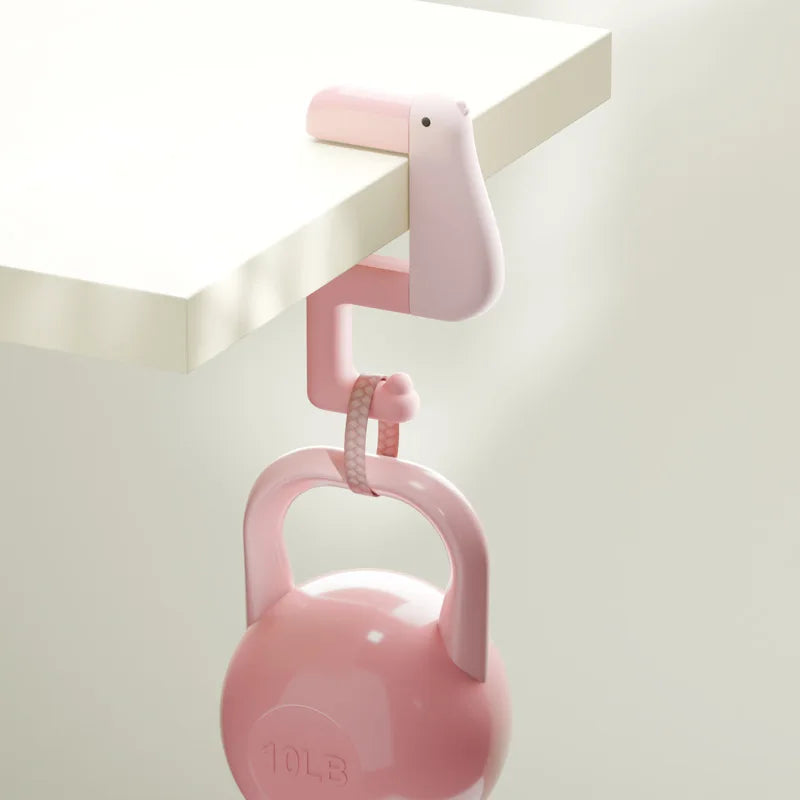 Hanging Duck Under Desk Hooks | Bowlift