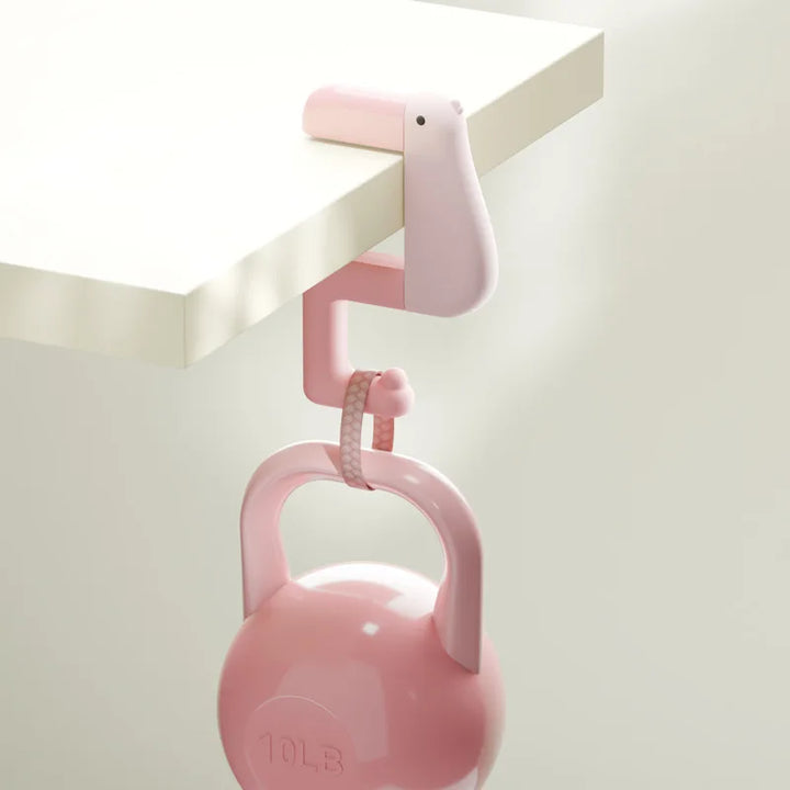 Hanging Duck Under Desk Hooks | Bowlift