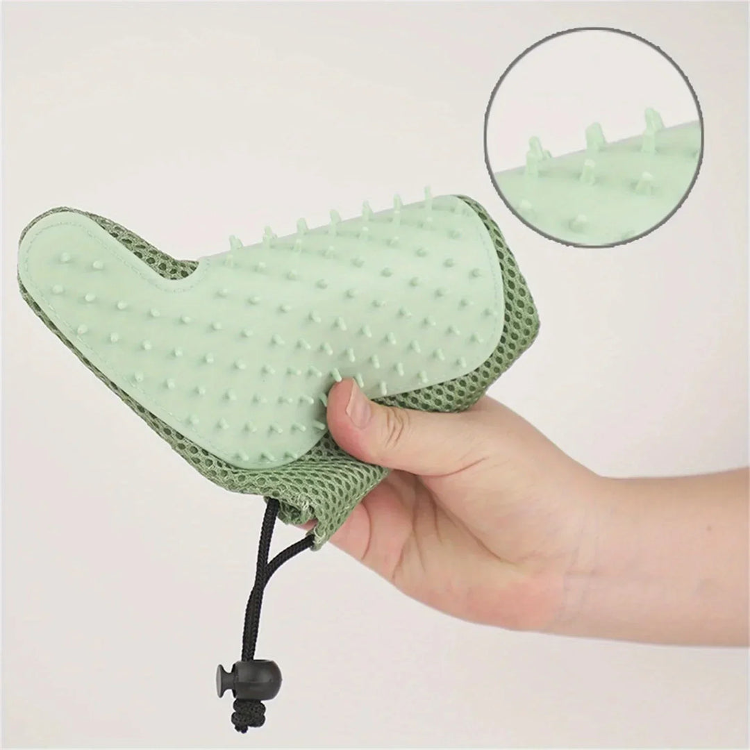 BowLift | Pawrella 2-in-1 Pet Glove | Coat Care & Hair Removal in one | For cats & dogs | Silicone nubs | Washable