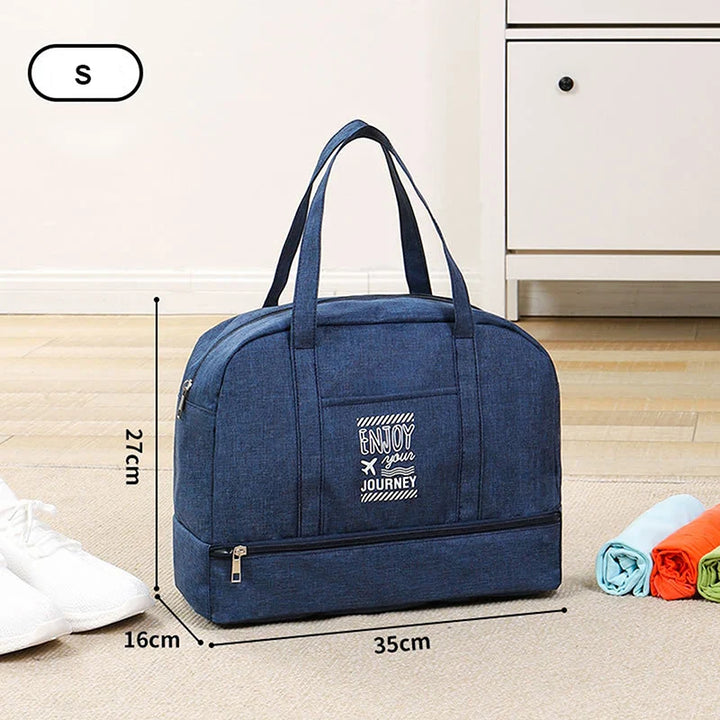 BowLift | Lugviva Foldable Travel Bag for Women | Large Weekend Bag made of Oxford Fabric | Carry-on Bag for Travel, Everyday & Sports