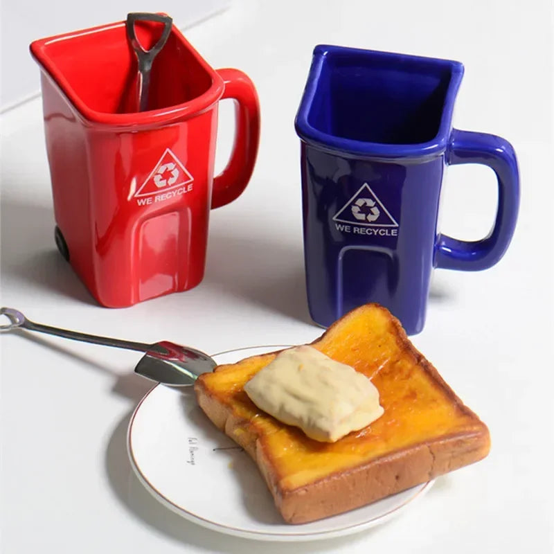 BowLift | Large Trash Can Ceramic Creative Mug