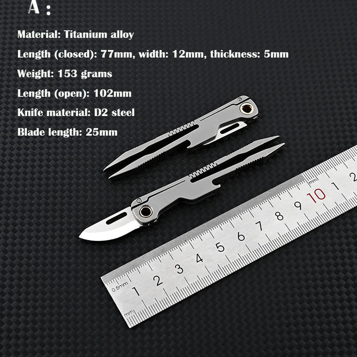 All Day Titanium Tweezer Knife Multifunctional Tool | Bowlift