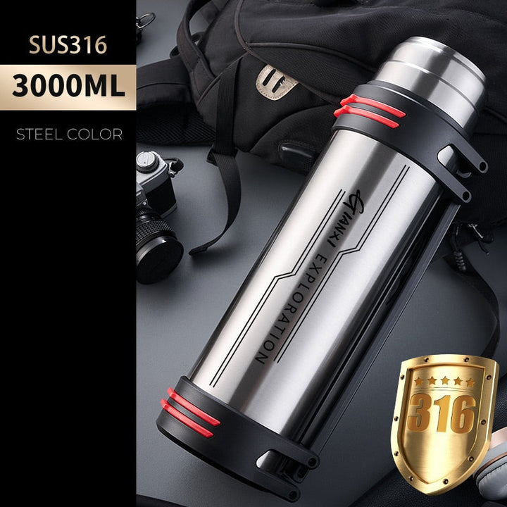 Giant Drink Stainless Steel Thermos Bottle | Bowlift