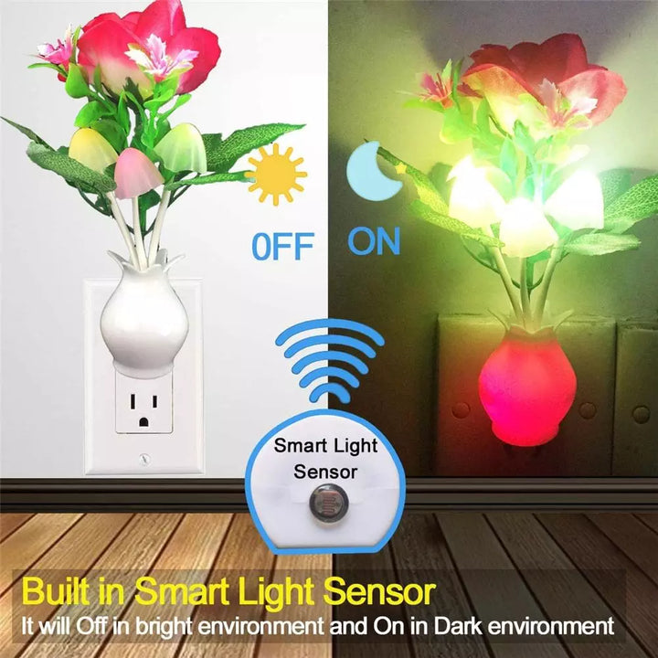 Mini Flower Vase Smart Light Sensor Night Lamp | Bowlift