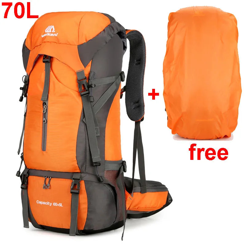 BowLift | Alpivento 70L trekking backpack | Waterproof camping backpack with rain cover | Large outdoor backpack for hiking, mountaineering & travel  Brand name: