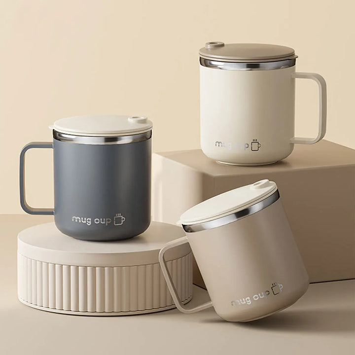 Insulated stainless steel coffee cup with lid | Bowlift