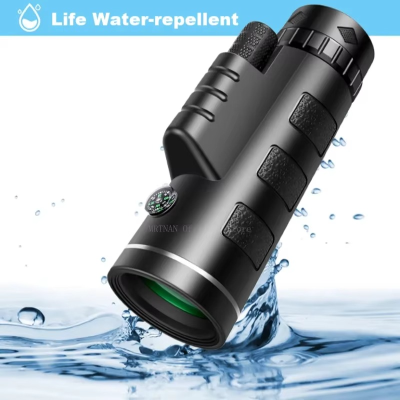 BowLift | 40x60 HD Monocular Telescope with Smartphone Holder and Tripod for Outdoor and Camping