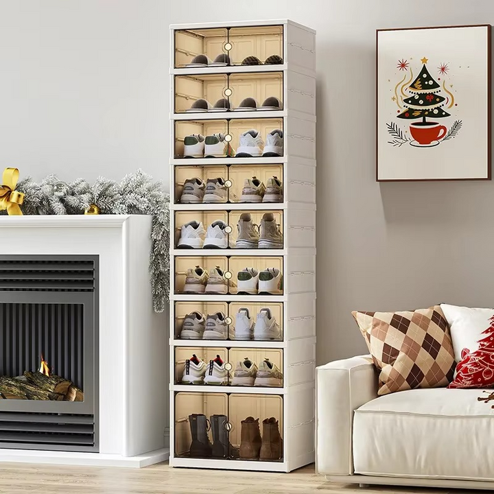 BowLift | Transparent Foldable Large-Capacity Shoe Organizer