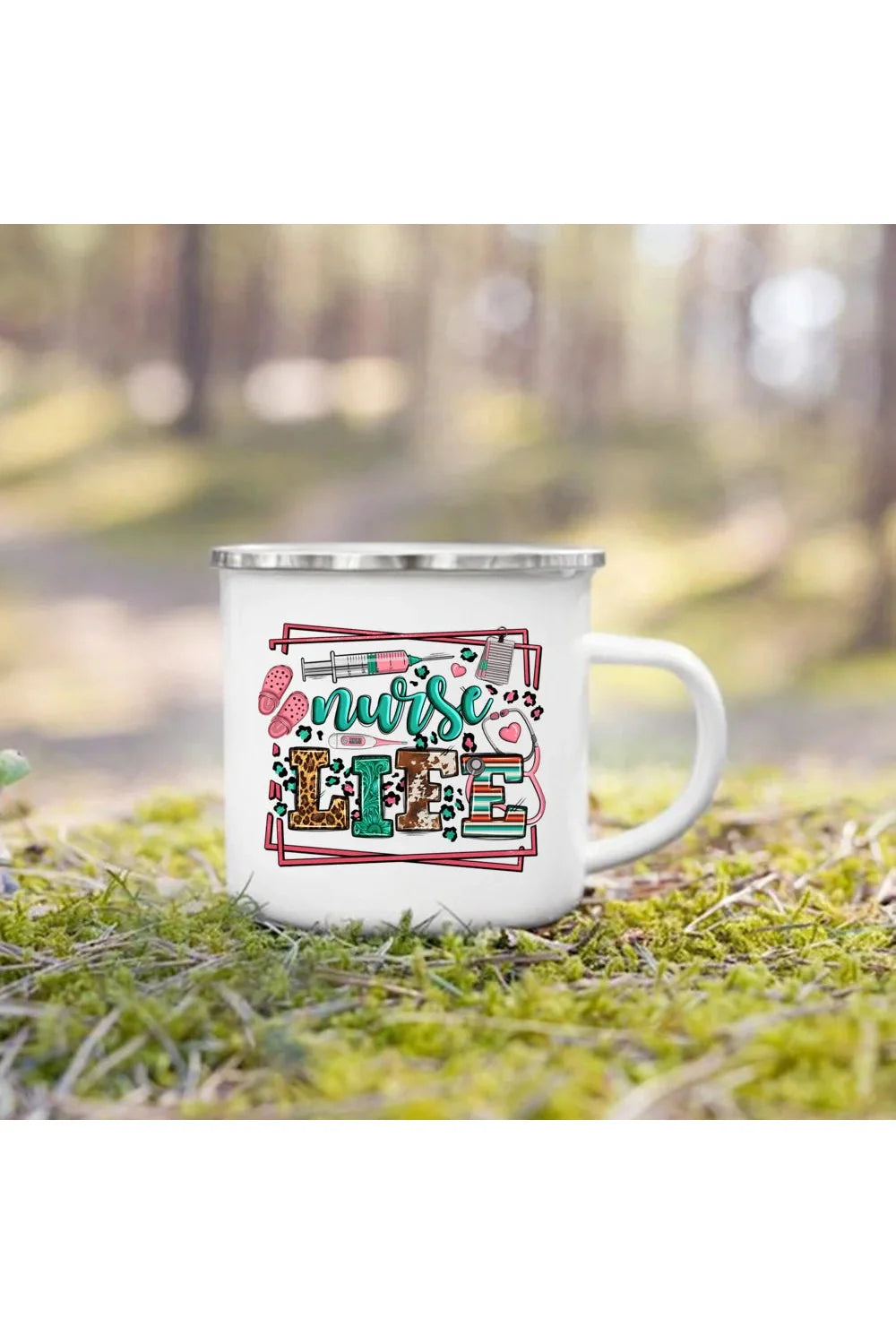 Life Enamel Coffee Mug | Bowlift