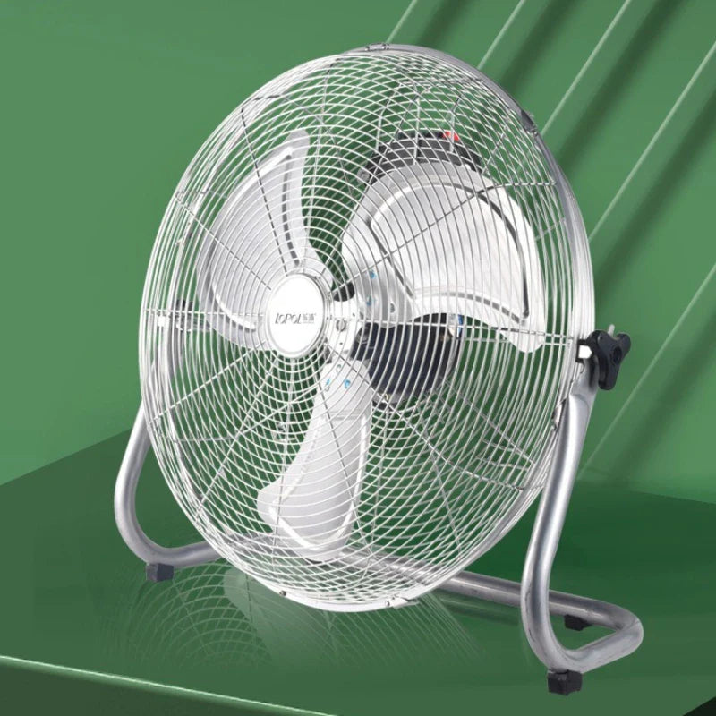 Industrial Floor Fan – 8-Speed 130° Oscillating Workshop Blower, Silent 45dB Turbo Motor with Overheat Protection | Bowlift