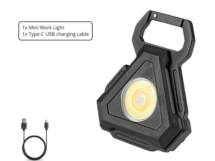 Mini LED Flashlight USB Bottle Opener Keychain | Bowlift