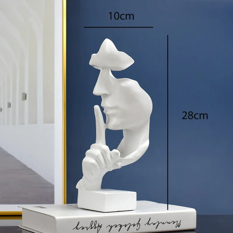Silent Thinker Abstract Face Home Decor | Bowlift