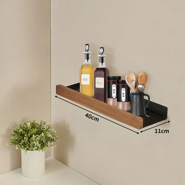 CulinaWood Kitchen Wall Shelf Bowlift