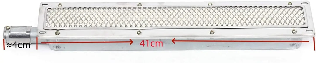 BowLift | ThermaGrill Gas Grill with Infrared Ceramic Burner | Stainless Steel | Rectangular 41 × 8 × 5.8 cm | Smoke-Free & Energy Efficient | For Gastronomy & Outdoor