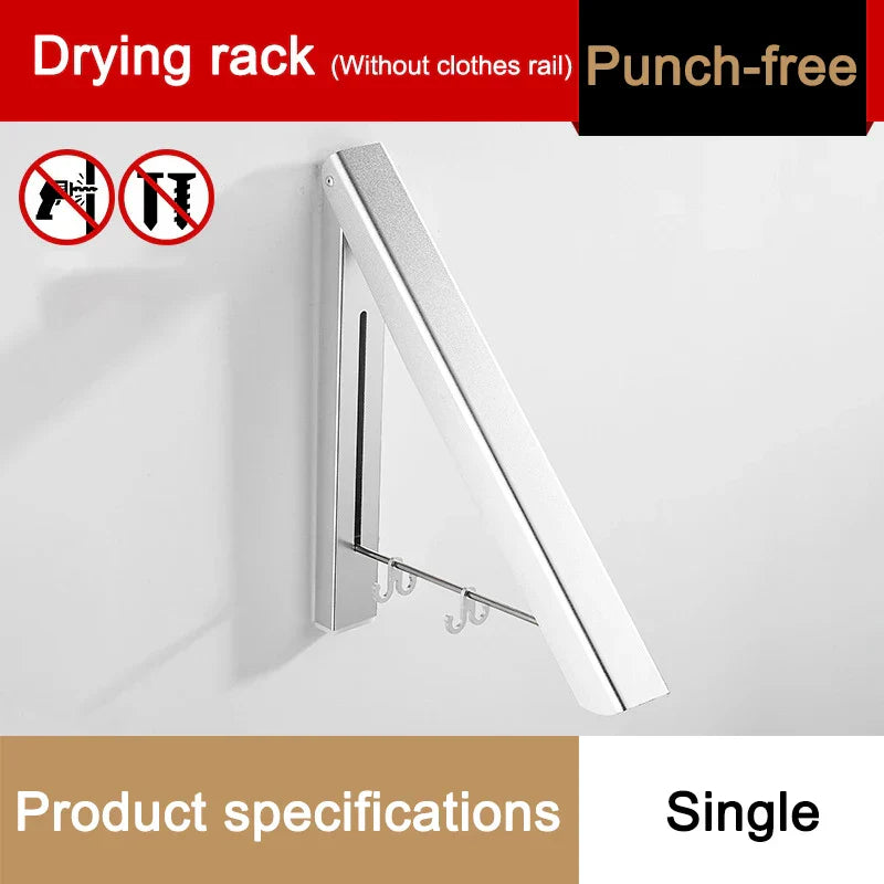 BowLift | Space Saver Foldable Wall Clothes Aluminum Rack