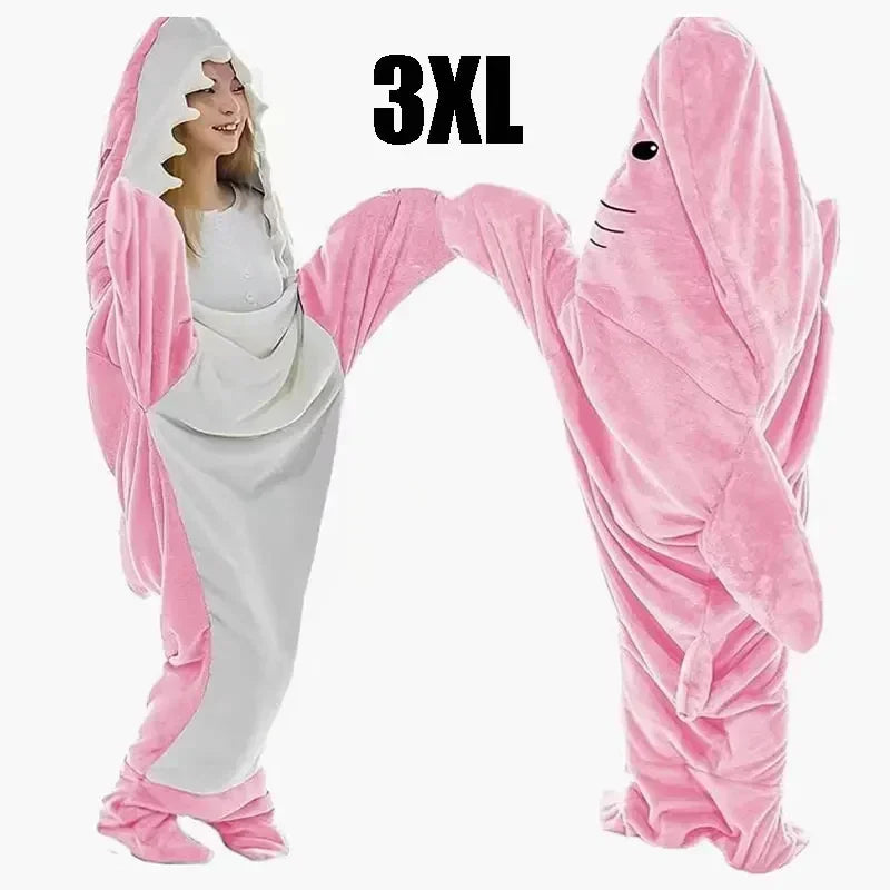 Snuggly Shark Cozy Hooded Onesie Bowliftanket | Bowlift